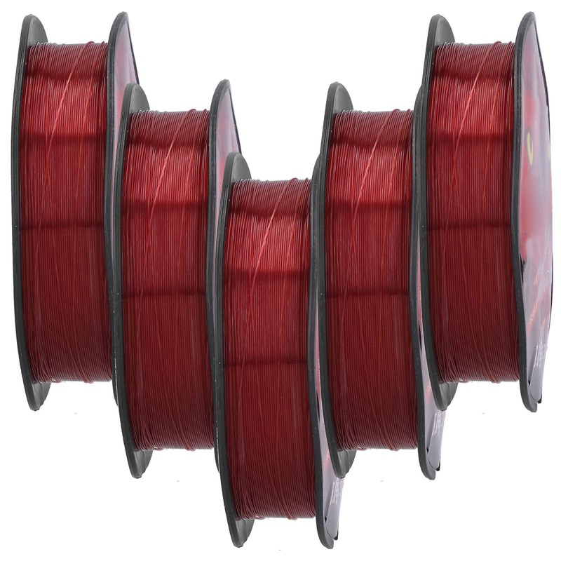 5Pcs 100M Nylon Lure Bait Fishing Line Wearproof Strong Toughness