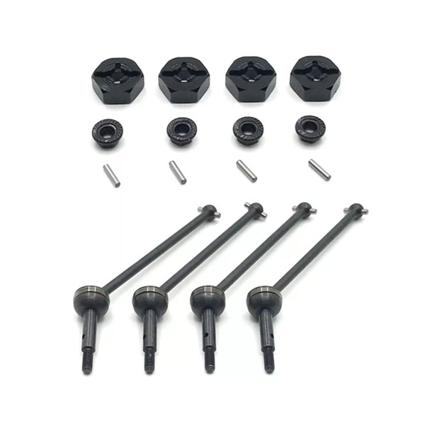 UCCKEYI 1 Set Black Upgrade CVD Drive Shaft Kit Compatible