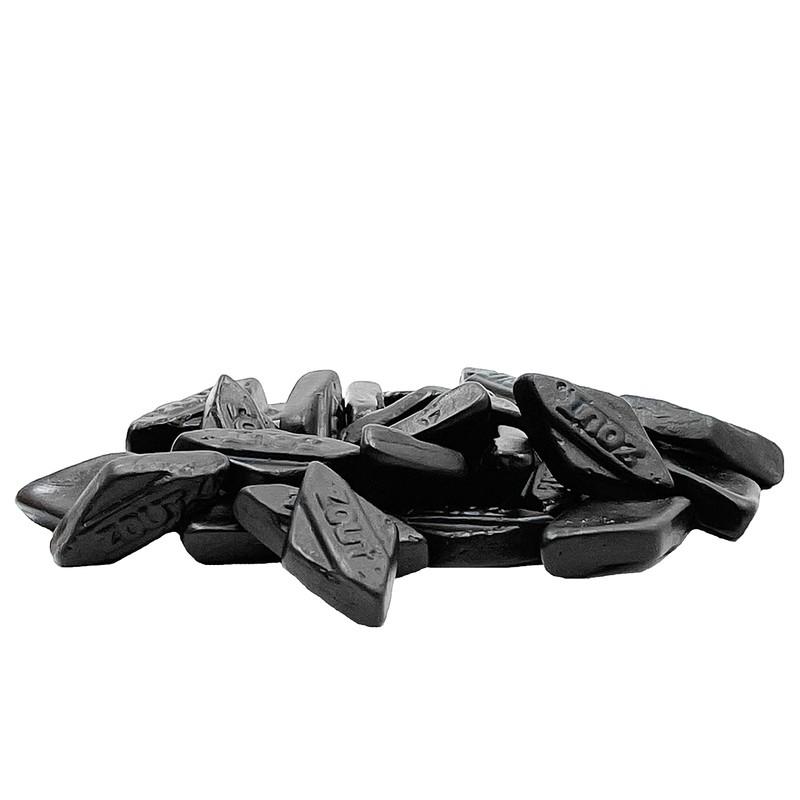 Fruidles Diamond Licorice Gummies, Slightly Salted Black Licorice (2lb Bag)