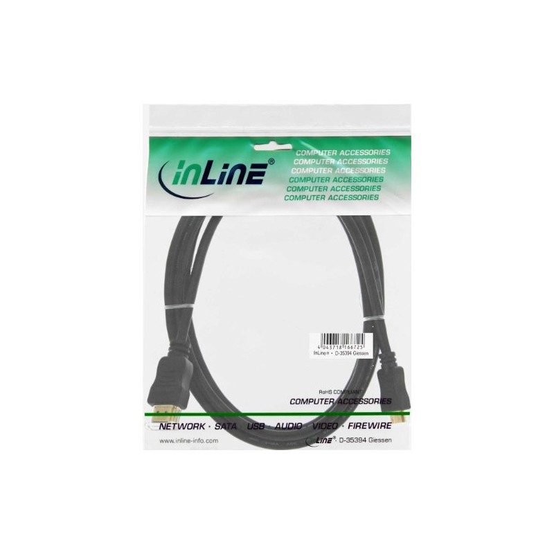 InLine® 2m A Male to C Male High Speed Gold