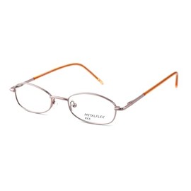 Calabria Metal Flex KIDS XX Oval Blue Light Blocking Reading Glasses +3.50 Pink Girls 46mm