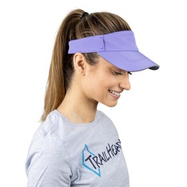 TrailHeads Women's Visor Cap - Women's Sun Shield for Running, Golf and Tennis - Recycled Tennis Cap Women, lavender