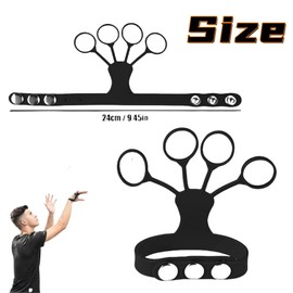 2Pcs Basketball Shooting aid,Orthotic Device,Provides Extra Strength to The Fingers,Forming Finger Muscle Memory,Effective Basketball Training Equipment,Shot Trainer Coaching Equipment (Black)