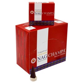 Vijayshree Golden Nag Champs Incense Cones Dhoop -Full Case-12 boxes