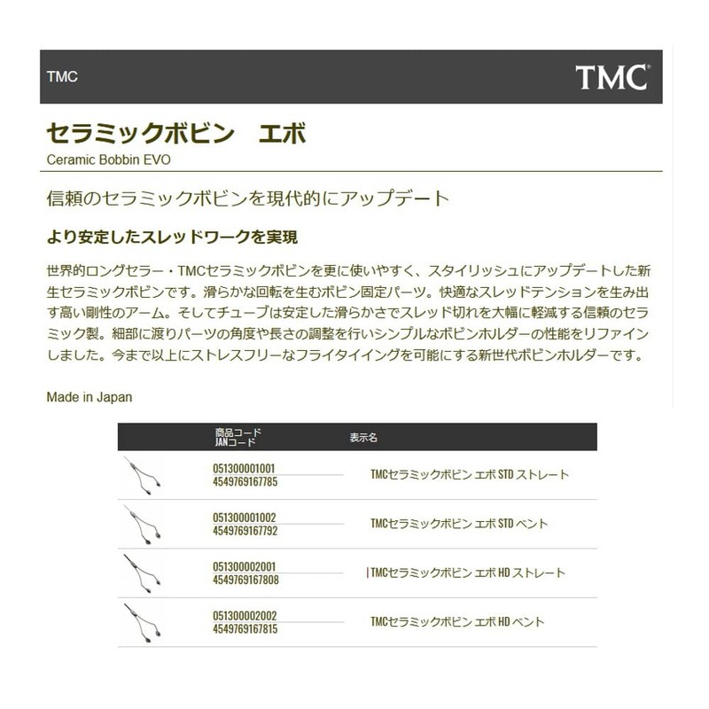 TIEMCO TMC Ceramic Bobbin Evo STD Vent
