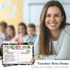 Losyze Preppy Teacher Mail Incentive Postcard Note to Parents, Preschool,