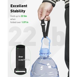 Pawfly Adjustable Cable Straps with 50 Buckles, 197” x 0.8” Nylon Straps, Hook and Loop Straps, Reusable Fastening Cable Ties, Black Heavy Duty Cord Organizer for Securing Wires Storage and Binding