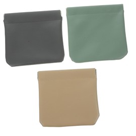 SAFIGLE 3pcs Portable Makeup Bags Small Makeup Pouch for Travel Multi Functional Cosmetics Storage for Compact Lightweight Toiletry Organizer Khaki Olive Green Dark Gray