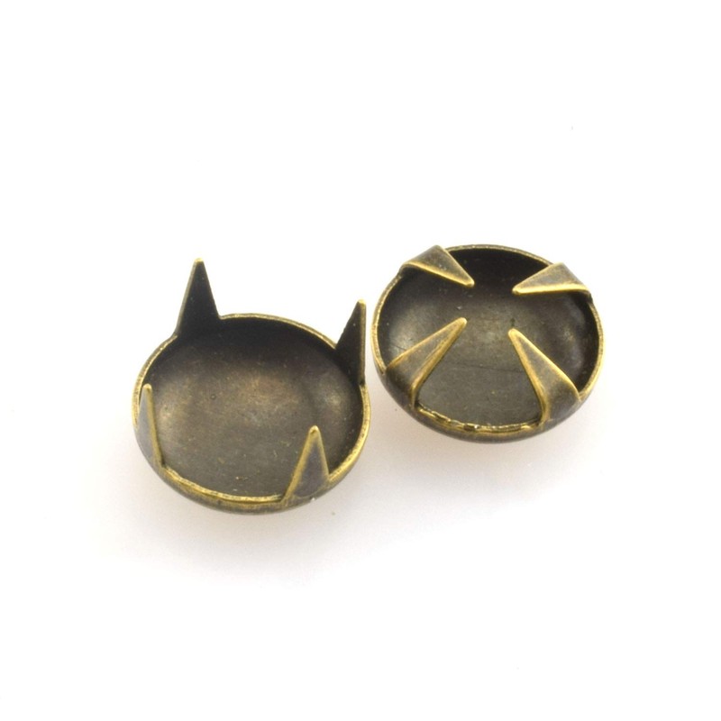 RuiLing 120pcs Bronze DIY Nailhead Round Dome Studs Assorted Kit