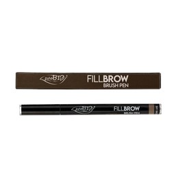 Puro Bio Fillbrow Brush Pen 02 Brown 0.7 ml