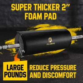 Barbell Pad for Bench Press Hip Thrust Weightlifting, Upgraded Board Press with 2 inches Non-Slip Thickness Leather Foam Pad Fits Standard Olympic Bars for Powerlifting Bench Workout