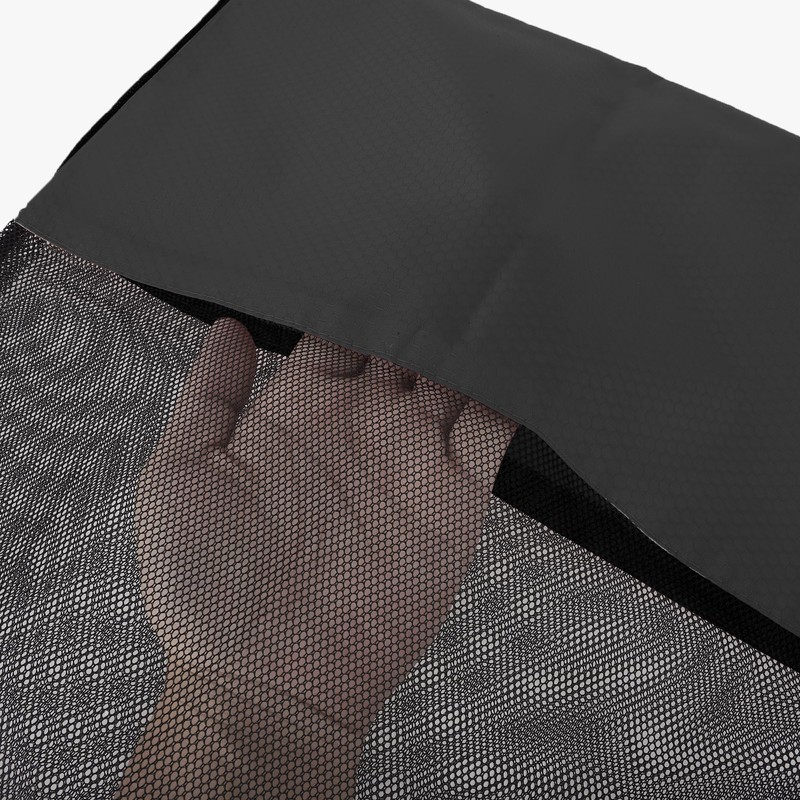 CAPASTEC Turnbeutel mit Kordelzug, verstellbar, Netzballtasche für Fußball, Schwarz