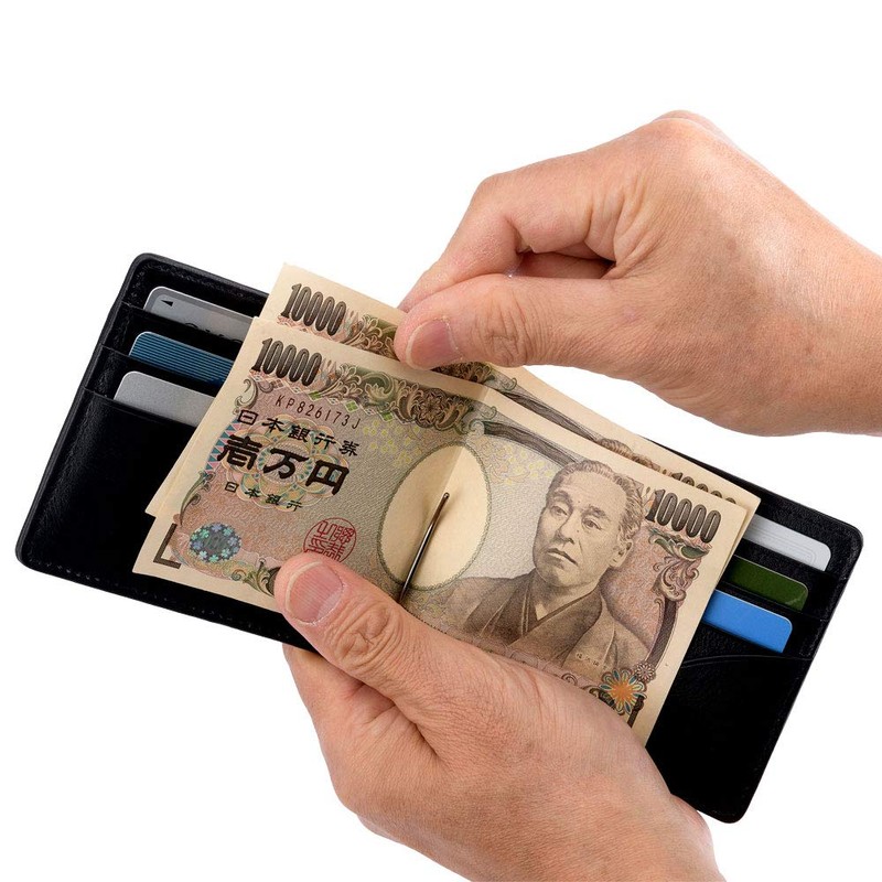 Miragro eami012 Real Carbon F Money Clip, Black