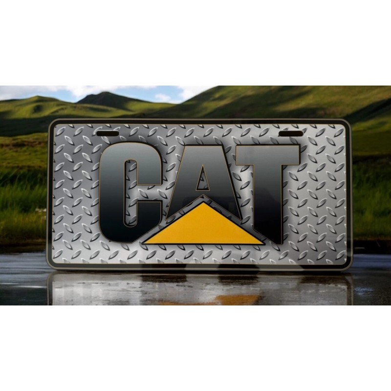 Caterpillar Cat Aluminum Sublimation .045" (1.12mm) License Plate