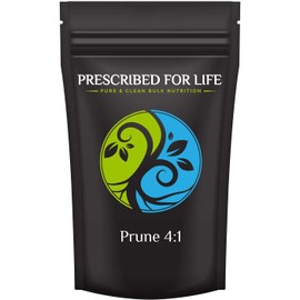 Prescribed For Life Prune Powder 4:1, Dried Plums Supplement Rich in Vitamins and Antioxidants, High Fiber Superfood Powder for Capsules, Smoothies, and Baking (1kg)