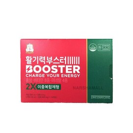 Jeonggwanjang 정관장 활기력 부스터 액상 20ml + 정제 400mg x 14개입 x 1박스 CheongKwanJang Vitality Booster Liquid 20ml + Tablets 400mg x 14 pieces x 1 box