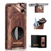 All-in-one Torch Lighter with Tool, Holder, Windproof Flame, Refillable Butane