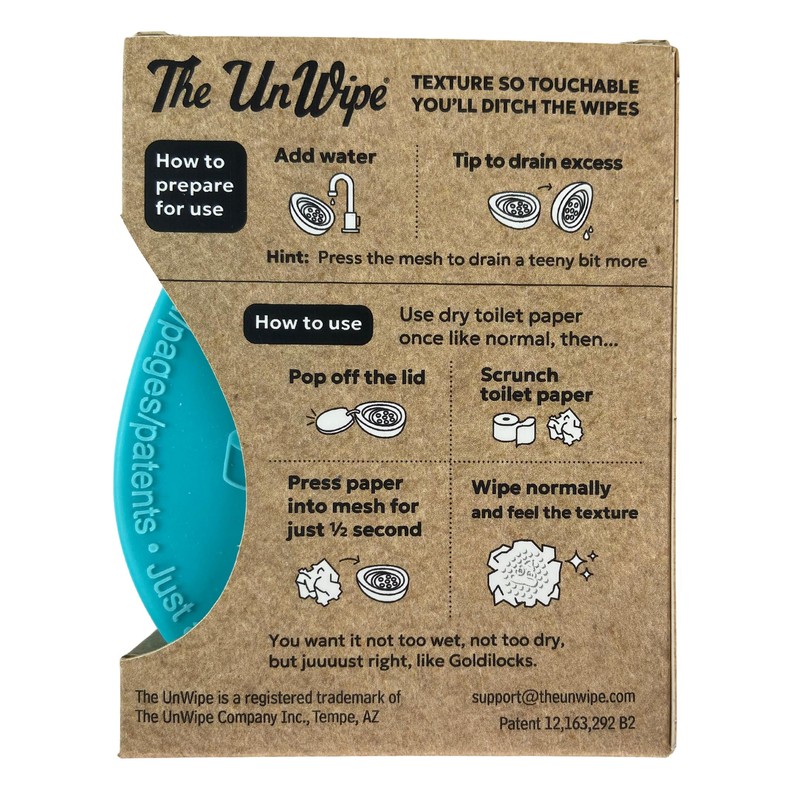 The UnWipe, Instead of Flushable Wipes, Add Incredible Texture to