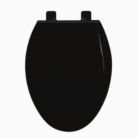 Toilet Seats Elongated, Toddler Potty Training Seat Built-In, Quiet-Close Lid, Safe PP Material, Easy Installation & Release with Hardware