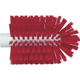 Vikan 5380-103-4 Stiff Tube Brush, Polyester, 3-7/8" x 6-1/2" OAL, Red