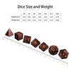 LUCKY-M Cat Eye DND Dice Sets, Gemstone Dice for Dungeons