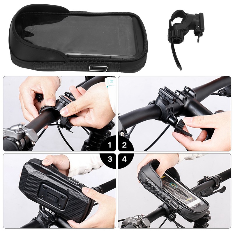Bike Phone Holder EVA Crush Resistant Sun Visor Adjustable Angle