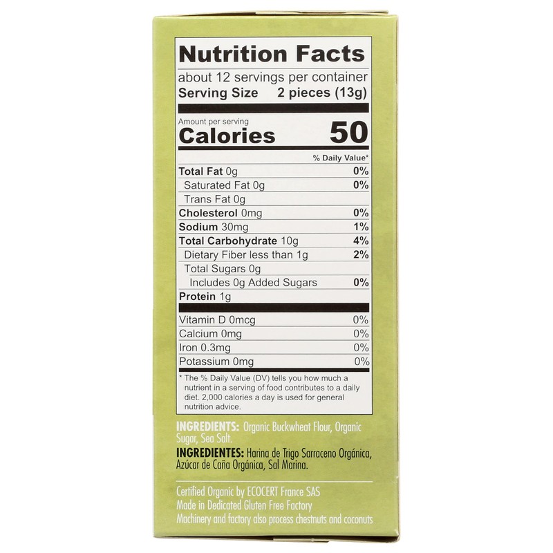 Le Pain des Fleurs Crispbread, Buckwheat, 5.3 ounce