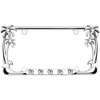 Flip Flops Palm Tree Heavy Duty Metal License Plate Frame