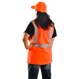 Occunomix LUX-SSGCS-O2/3X Class 2 High Visibility Mesh Surveyor, 3X/XX-Large, Orange
