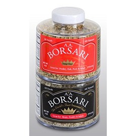 Borsari Seasoned Salt Combo - Multi-Use All Purpose Original and Orange Ginger Seasonings - Gourmet Sea Salt Blends With Herbs and Spices - Gluten Free - Set of 2, 4 oz Shaker Bottles