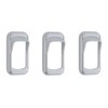 Chrome Plastic Rocker Switch Bezels with Switch Guard (3 Pack)