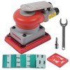 Pneumatic random orbital sander 3 x 4-inch light weight palm
