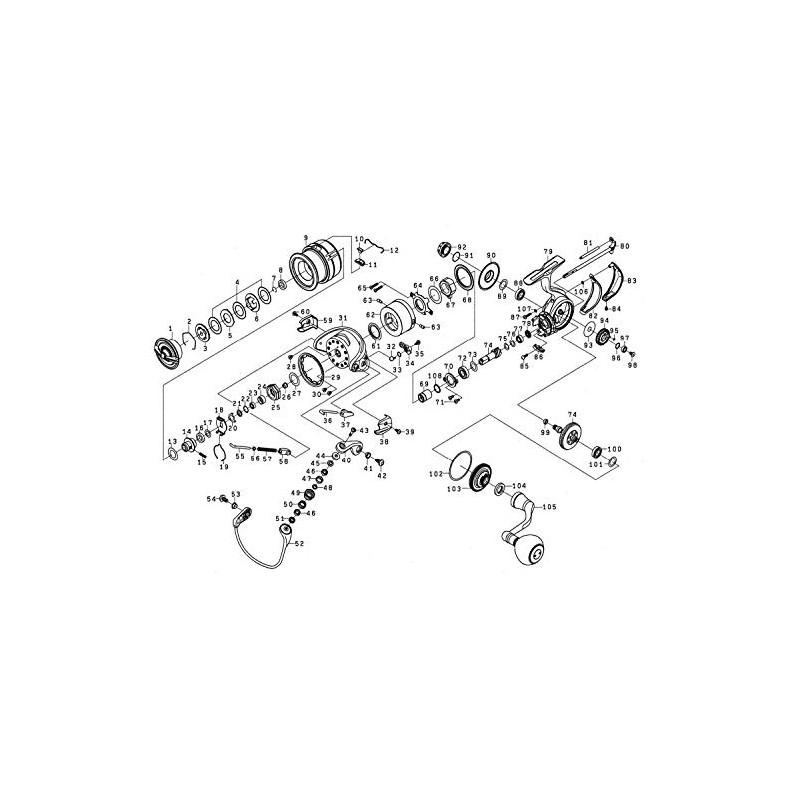 DAIWA Genuine Part 19 Celtate LT5000D-XH Spool Part Number 9