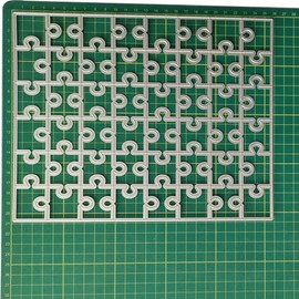 vsilay Rectangle Puzzle Metal Cutting Dies Stencil Scrapbook Album Paper Card Template