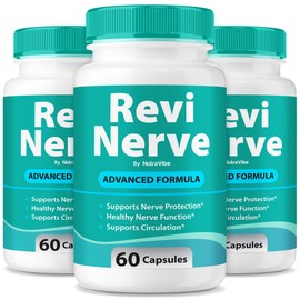 (3 Pack) Revi Nerve – ReviNerve Daily Nerve Support Supplement with Natural Ingredients for Nerve Comfort & Signaling Health | Nerves & Neuropathy Balance Formula, Easy-to-Take Pills (180 Capsules)