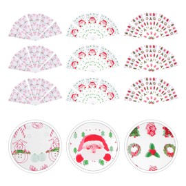 OSALADI 100 Pcs Christmas Cone Bags Candy Cone Treat Bags Clear Cone Bags Triangle Goody Bags Christmas Candy Bags Cellophane Treat Bags Xmas Cookie Bags For Baking Candy Wrapping