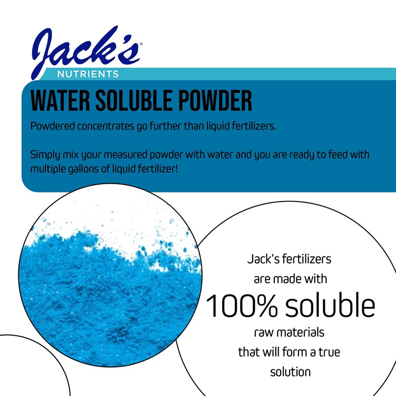 Jack's Nutrients 16-4-17 Hydroponic Fertilizer for Vegetative Growth in Continuous