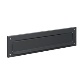 Letter Flap 31 x 8 cm Letter Slot with Four Mounting Holes in Anthracite RAL7016 Newspaper Flap for Front Doors C4 Format Cover for Outdoor Use