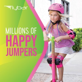 Flybar Maverick 2.0 Foam Pogo Stick for Kids Ages 5 and Up, 40 to 80 Pounds, Outdoor Toys, Boys Girls, Rubber Grip, by The Original Company (Pink/Green) (F-FBPS-MAV7040)