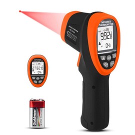 Infrared Thermometer High Temp Thermometer Pyrometer -58℉~2732℉ (-50℃ to 1500℃), 30:1 Distance Spot Ratio, Non-Contact Dual Laser Thermometer for Industry Forge【NOT for Human】