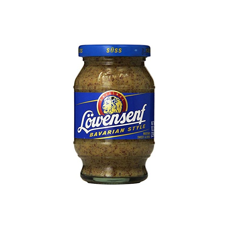 German Löwensenf Bavarian Sweet Mustard Jar 250ml/8.7oz From germany