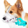 OKKIC Glow-in-The-Dark Dog Muzzle, Basket Muzzle for Small Medium Large