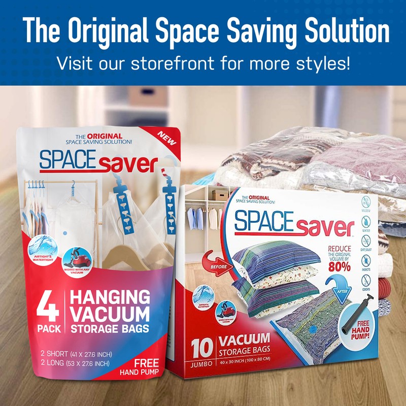 Spacesaver Vacuum Storage Bags with Hand Pump - Vacuum Seal