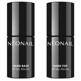 NEONAIL UV Hard Base & Top Set, 7.2 ml – Gel Nail Polish Base & Top Coat