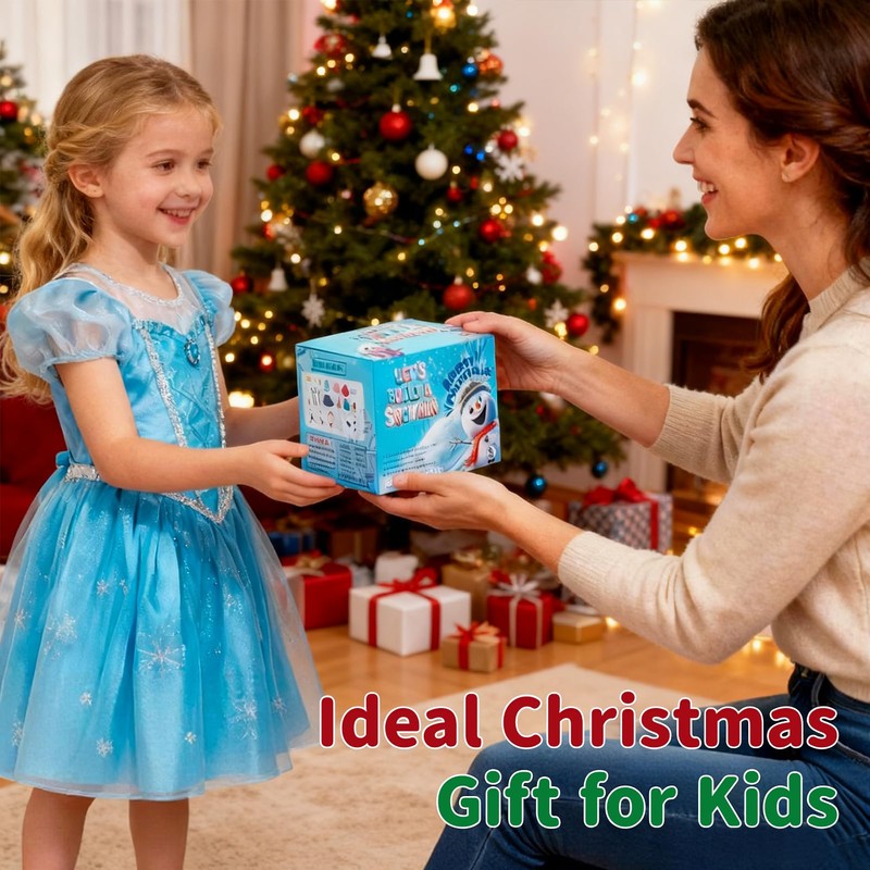 VEKDA 12 Pack Build a Snowman Kit Winter Crafts for