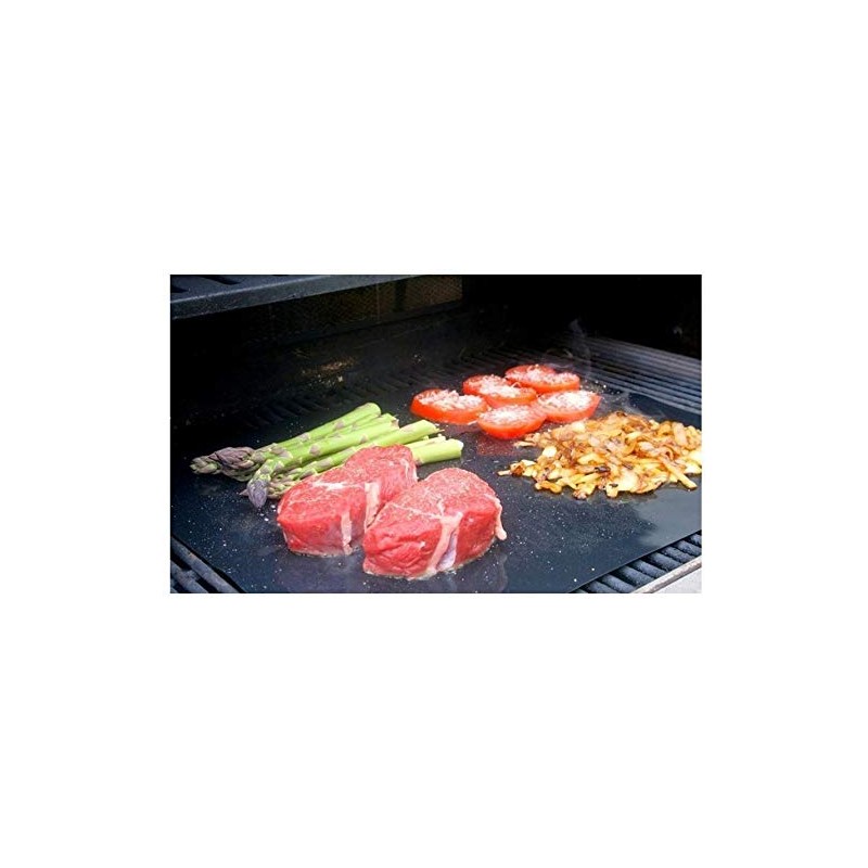 Vinsani 5PC Non-Stick BBQ Grill Mat(40 x 33 cm)–Universal Barbeque
