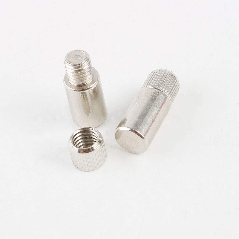 Sourcingmap 21mm x 8mm Metal Cylindrical Rod Studs Pegs Shelf