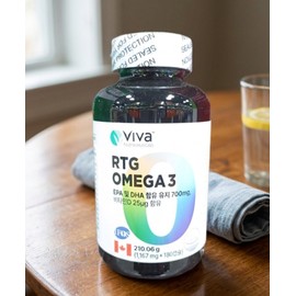 VIVA RTG Omega 3 700mg 180 capsules with vitamin D e / VIVA 비바 RTG 오메가3 700mg 180캡슐 비타민D포함 e