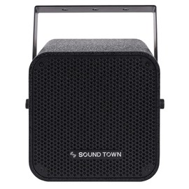 Sound Town 5" 70V/100V Wall-Mount Installation Speaker, Birch Plywood for Restaurants, Bars, Cafes, Schools, Churches, Black