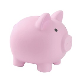 SOBEIT Piggy Bank, Ceramic Piggy Bank, Cute Pig Piggy Bank, Piggy Bank for Girls, Boys, Kids, Baby, Toddler(White)